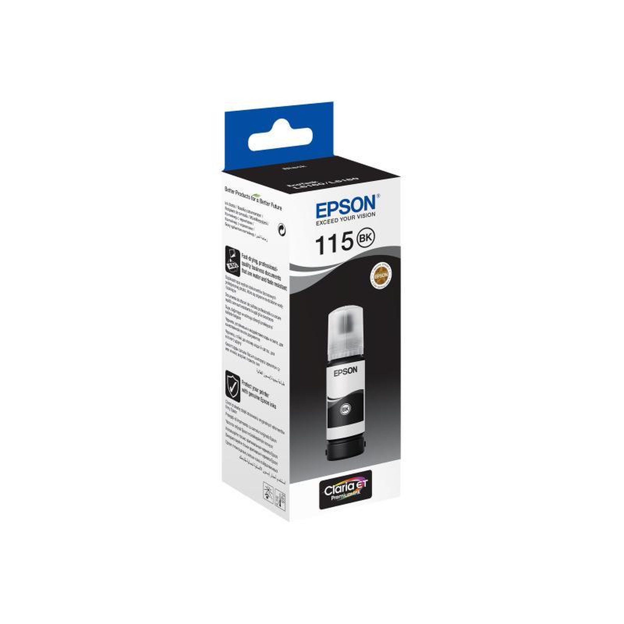 Epson Epson Ink 115 EcoTank Pigment Black Schwarz (C13T07C14A)