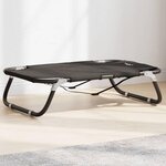 VIDAXL Lit pour chien pliable anthracite tissu Oxford et acier