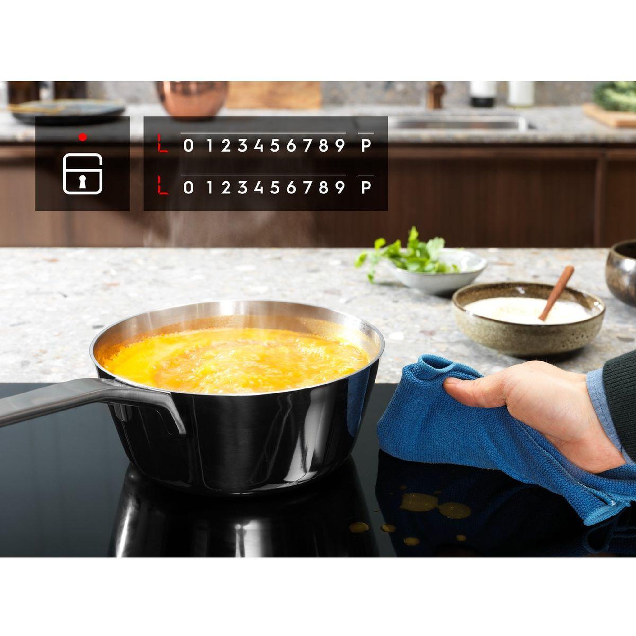 Voir la diapositive 3 : ELECTROLUX Plaque induction eib60320ck - 3 foyers noir 60cm