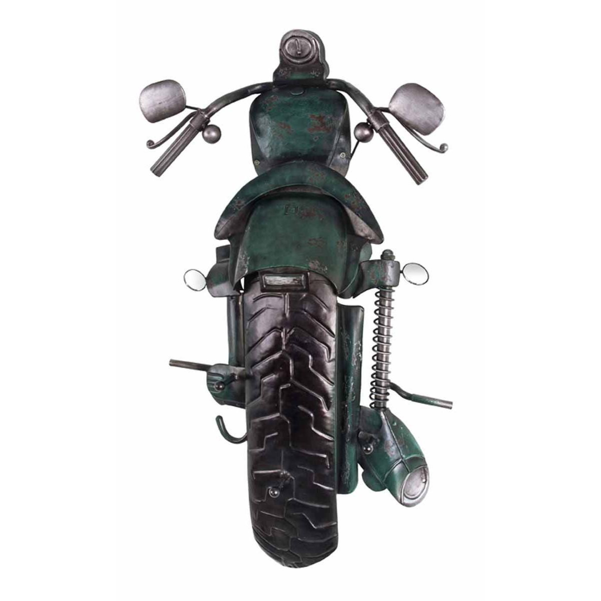 Paris Prix Patère murale vintage  motard  75cm vert