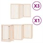 Voir la diapositive 2 : VIDAXL Barriere pour chien porte pliable 15 panneaux bois de peuplier