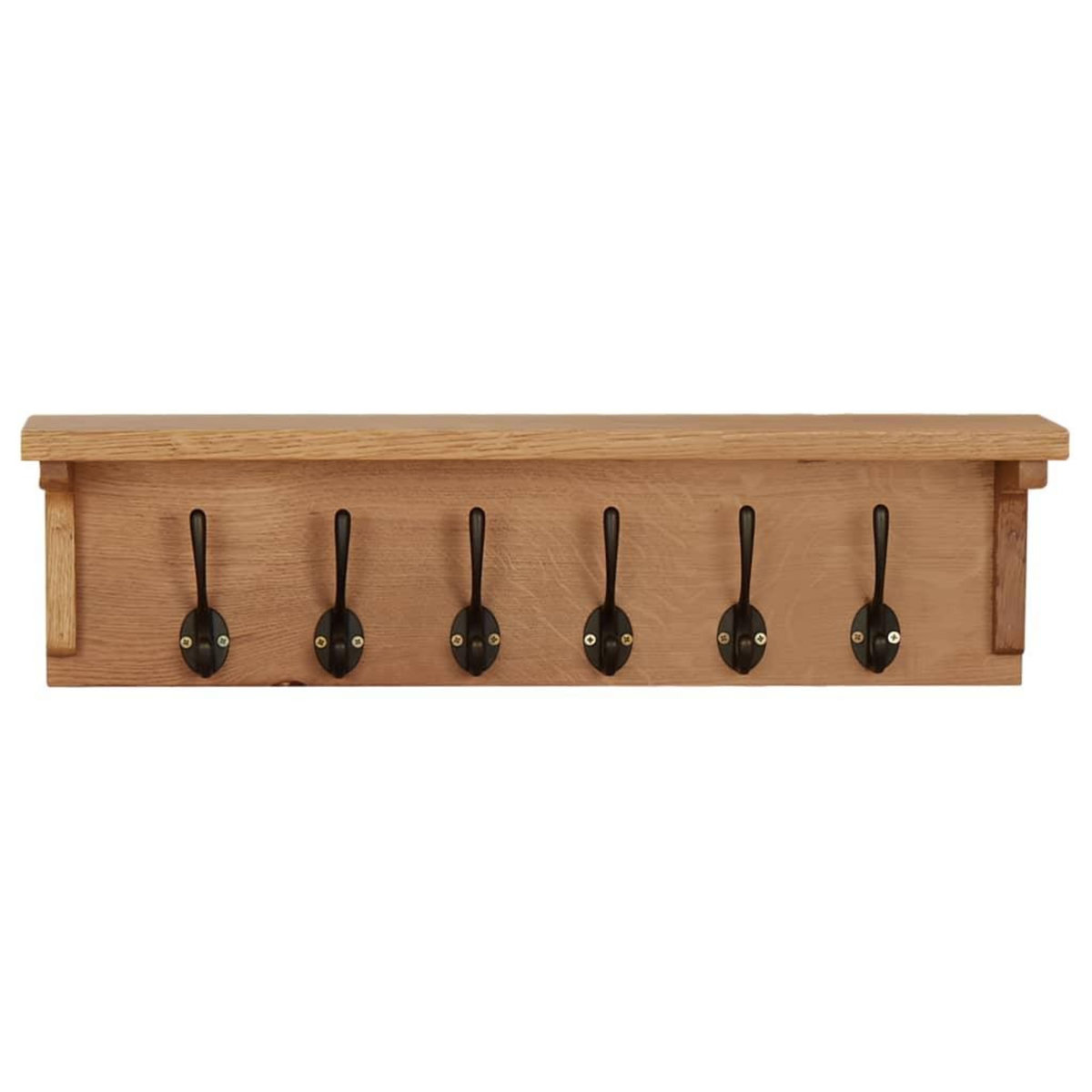 VIDAXL Porte-manteau 60x16x16 cm Bois de chene massif