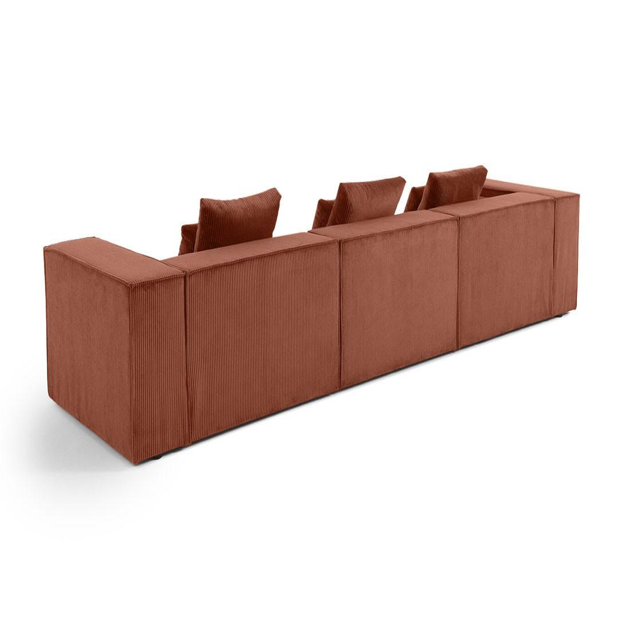 Voir la diapositive 4 : BEST MOBILIER Colombine - canapé modulable droit - 3 places - en velours côtelé