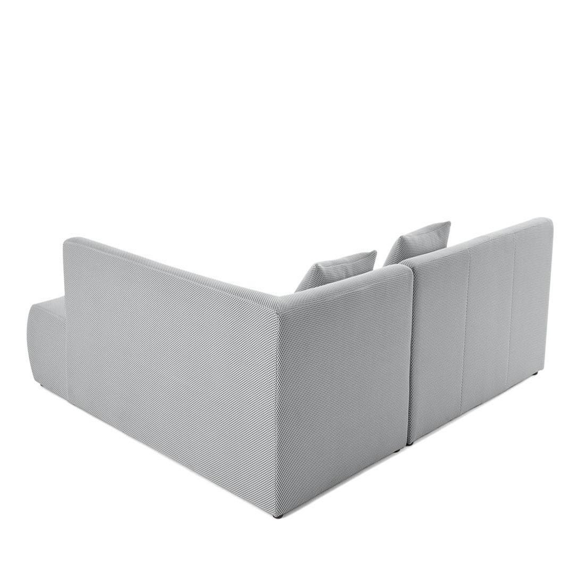 Voir la diapositive 4 : LISA DESIGN Onyx - canapé modulable d'angle droit 5 places - en tissu mailles 3d