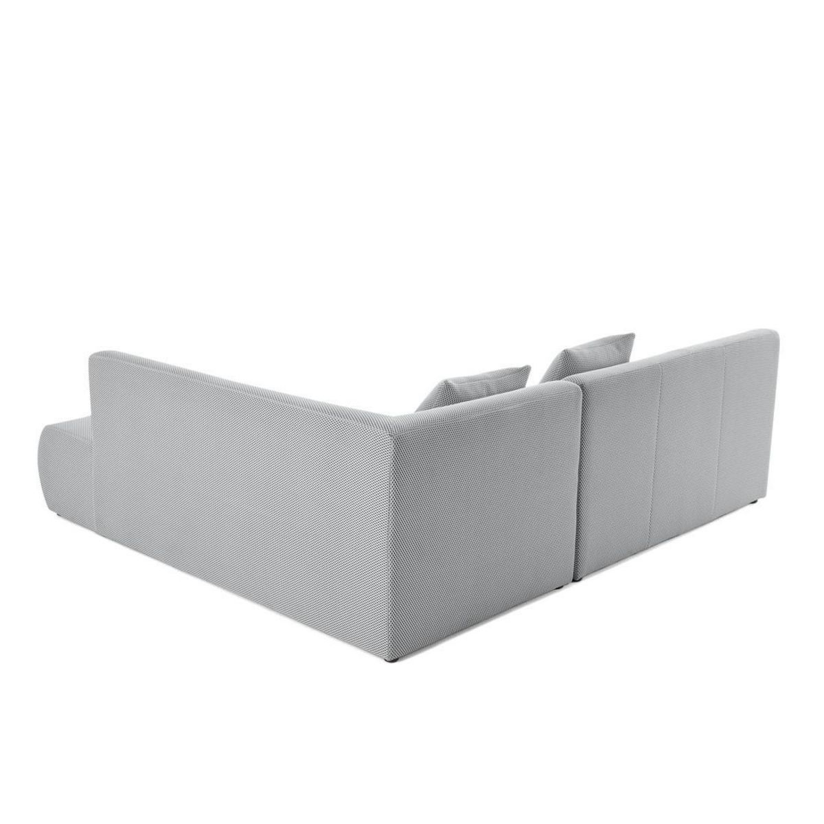 LISA DESIGN Onyx - canapé modulable d'angle droit 5 places - en tissu mailles 3d