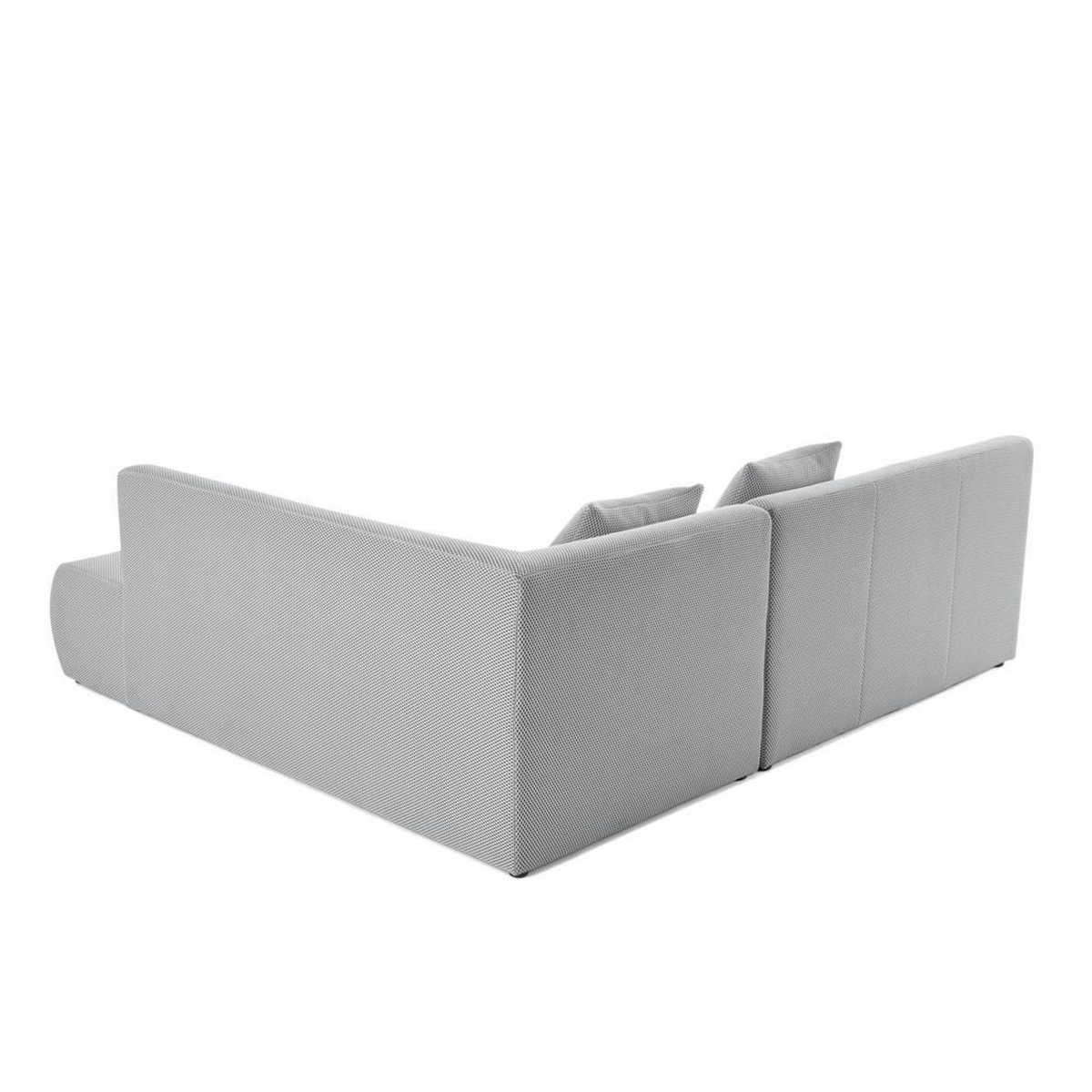 LISA DESIGN Onyx - canapé modulable d'angle droit 5 places - en tissu mailles 3d