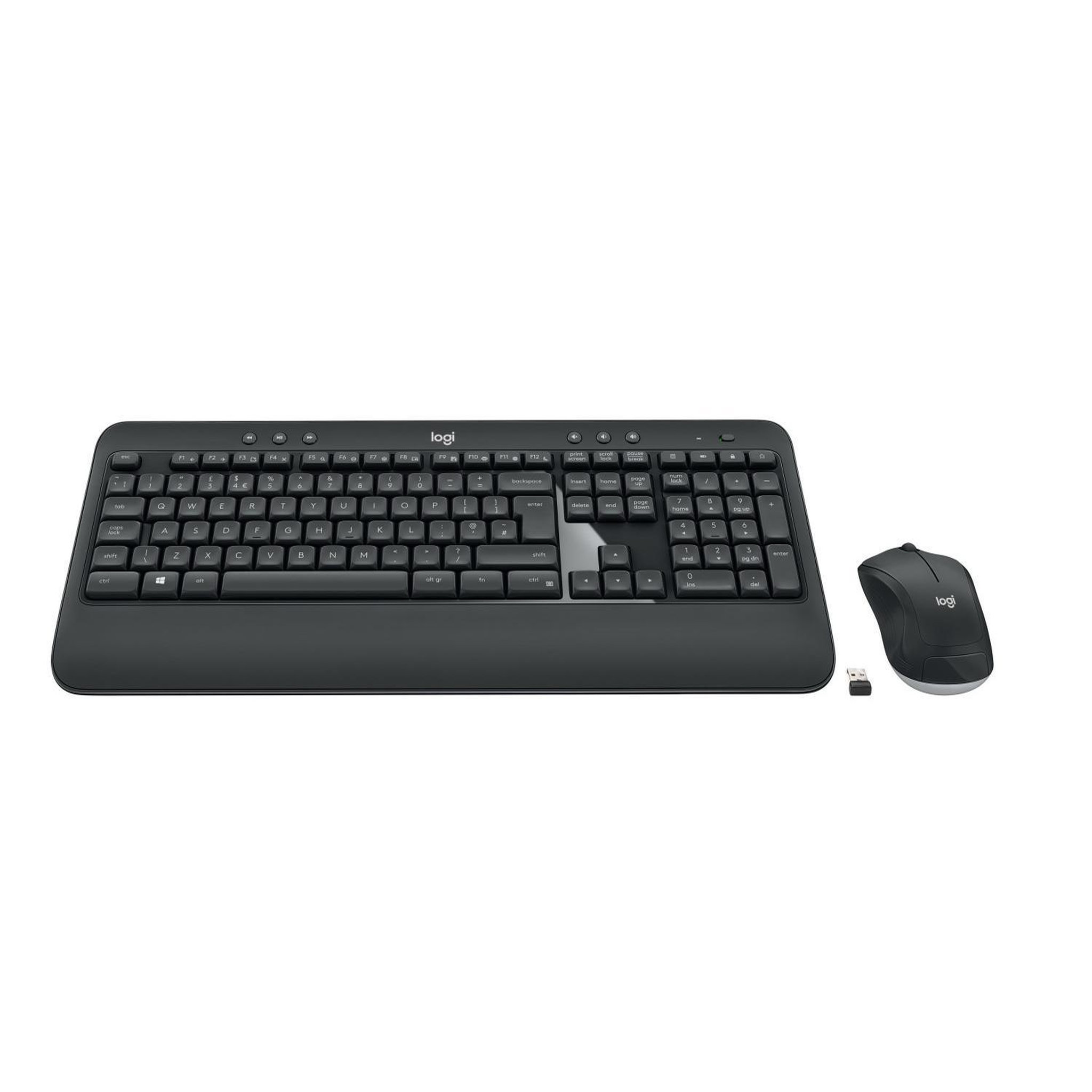 Voir la diapositive 2 : Logitech Logitech advanced mk540 clavier souris incluse usb qwerty anglais britannique noir, blanc