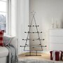 Voir la diapositive 3 : VIDAXL Arbre de Noël en métal pour décoration noir 140 cm