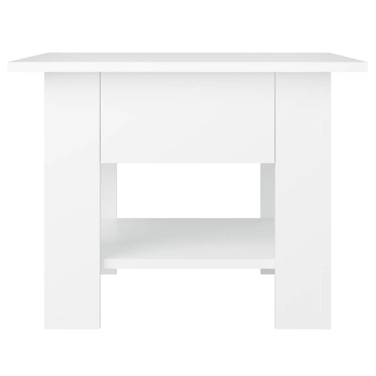 VIDAXL Table basse blanc 55x55x42 cm bois d'ingenierie