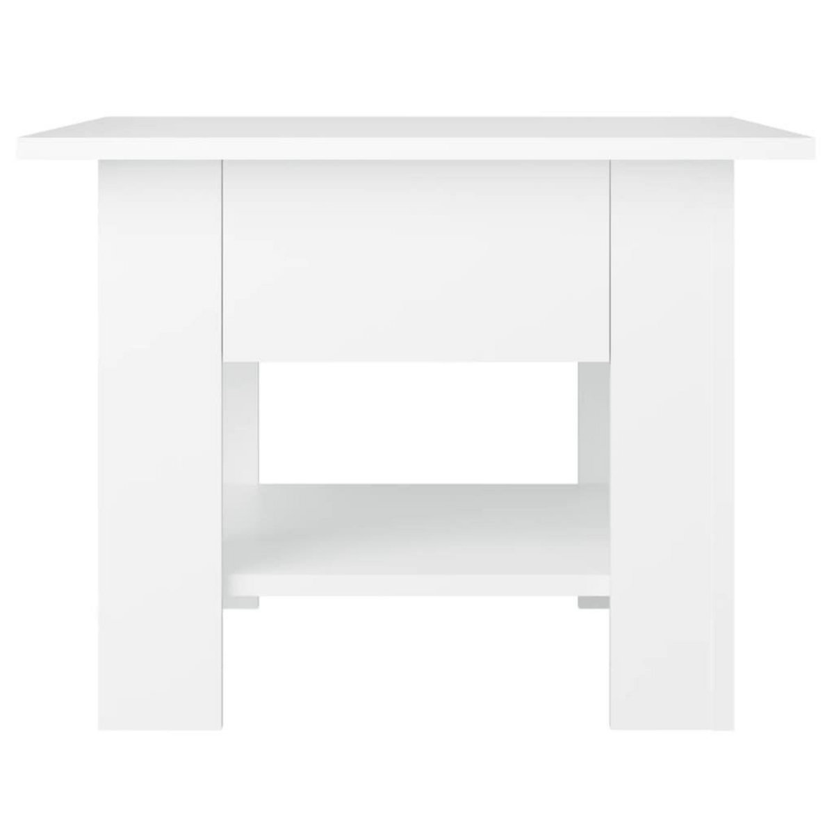 VIDAXL Table basse blanc 55x55x42 cm bois d'ingenierie