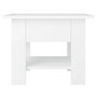 Voir la diapositive 5 : VIDAXL Table basse blanc 55x55x42 cm bois d'ingenierie