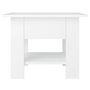 Voir la diapositive 5 : VIDAXL Table basse blanc 55x55x42 cm bois d'ingenierie