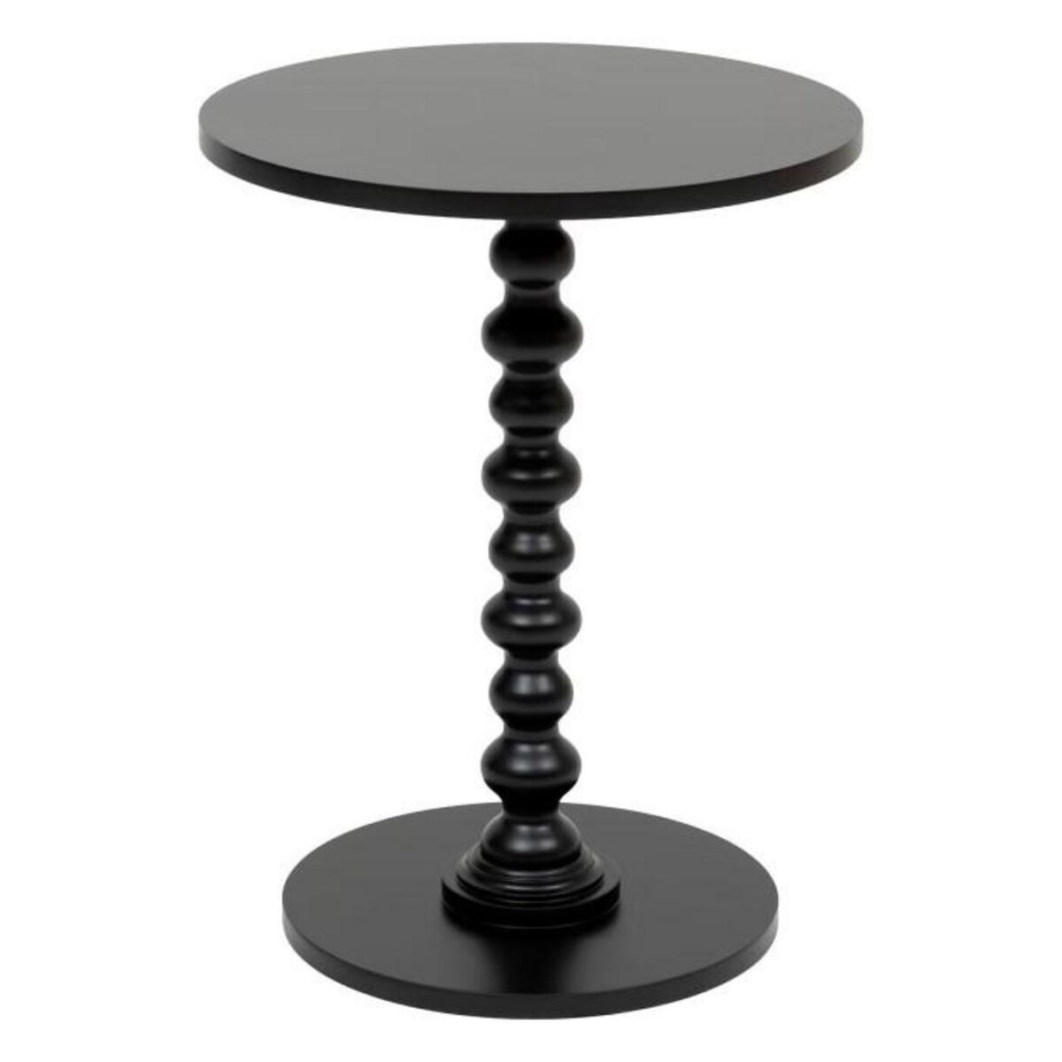 ATMOSPHERA Table d'Appoint Ronde  Alix  50cm Noir