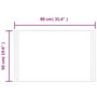 Voir la diapositive 5 : VIDAXL Miroir de salle de bain a LED 50x80 cm