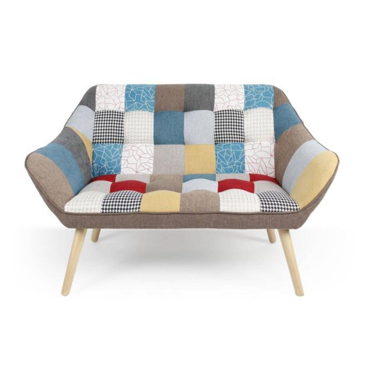 Paris Prix Canapé 2 Places Scandinave  Taone  128cm Multicolore