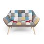 Voir la diapositive 2 : Paris Prix Canapé 2 Places Scandinave  Taone  128cm Multicolore