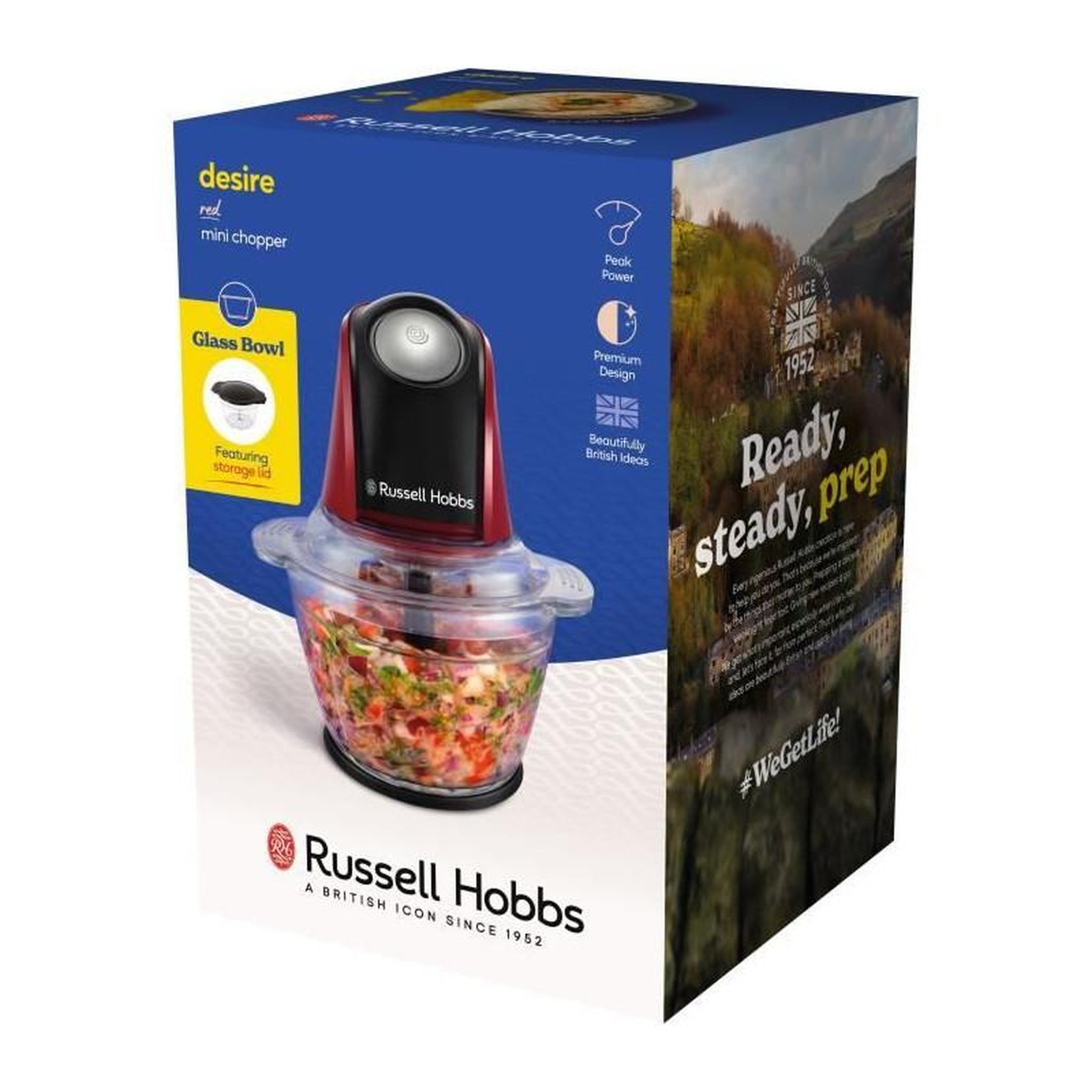 Voir la diapositive 4 : Russell Hobbs Hachoir - RUSSEL HOBBS - Desire Red - 200 W - 1 L - Rouge