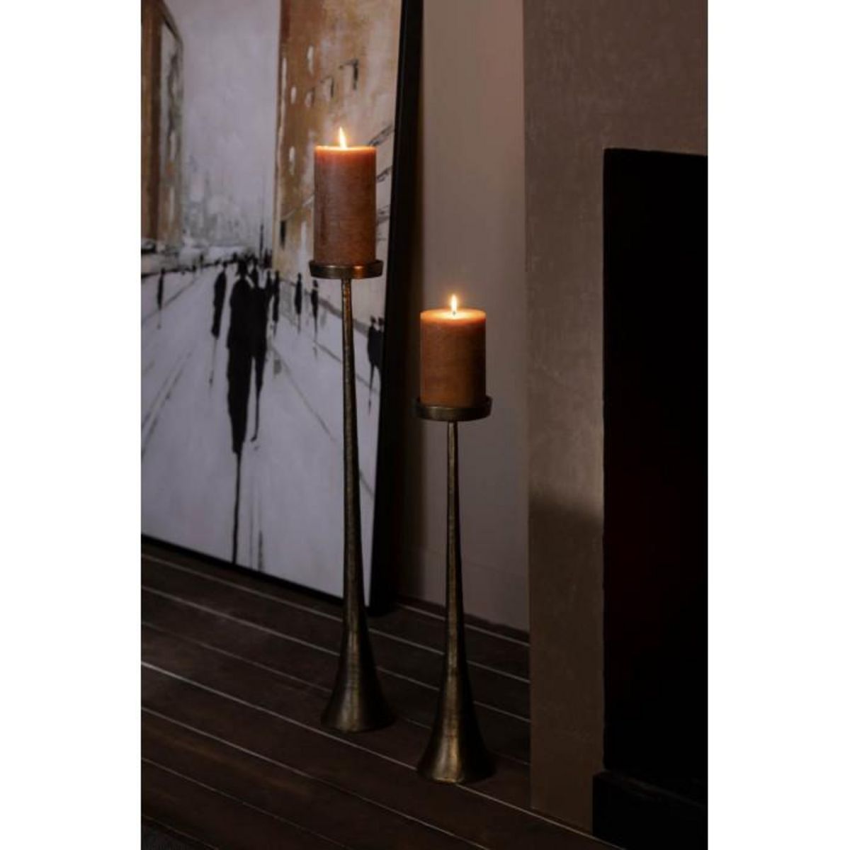 Paris Prix Bougeoir Vintage  Luky  62cm Bronze