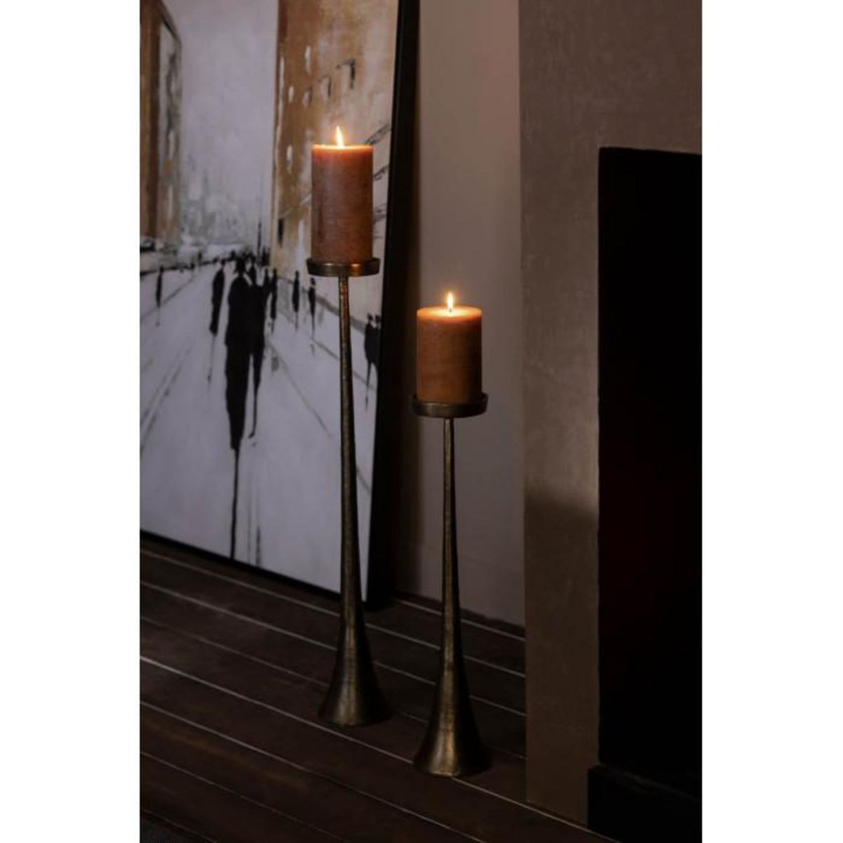 Paris Prix Bougeoir Vintage  Luky  62cm Bronze