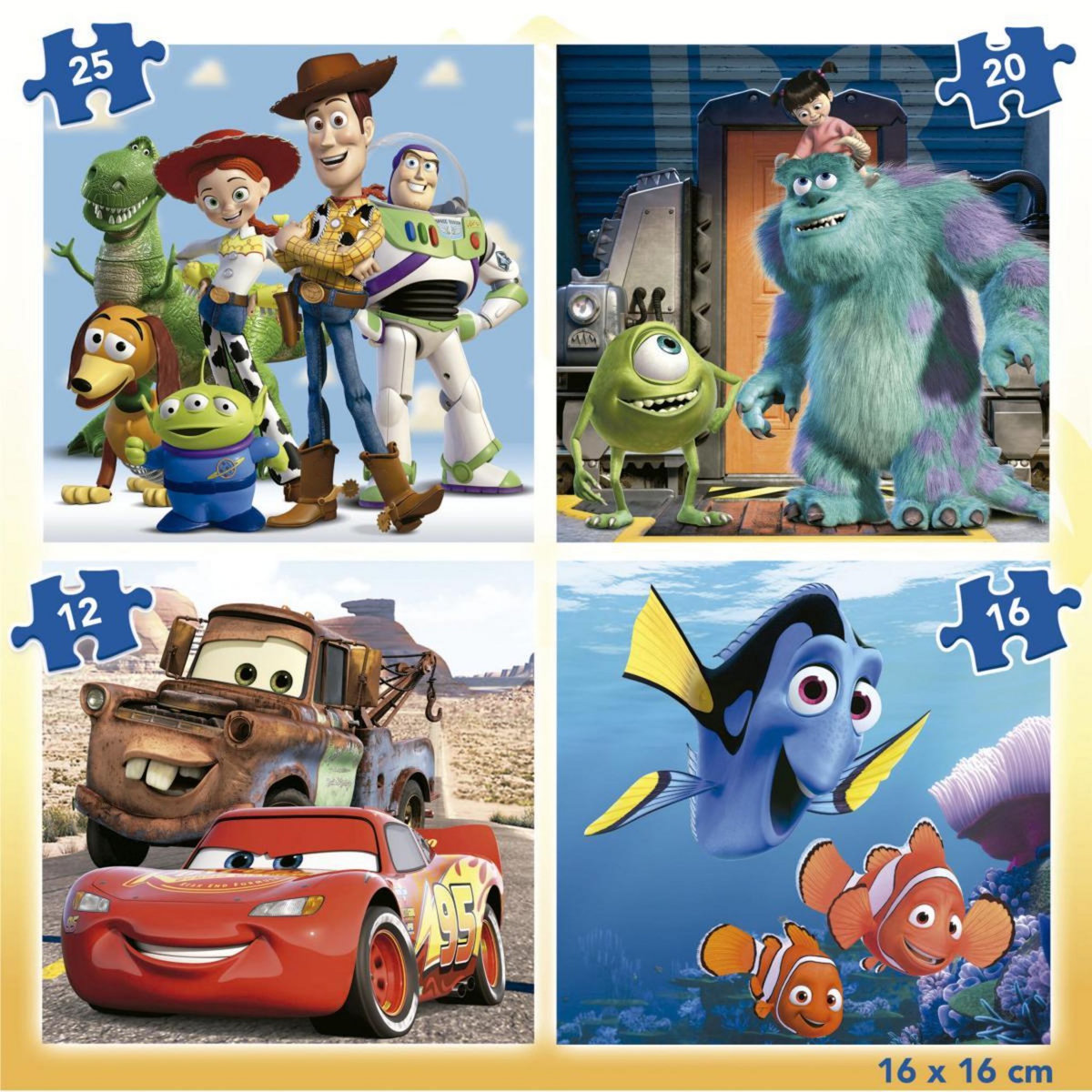 EDUCA 4 Puzzle evolutifs - FIlms disney Pixar