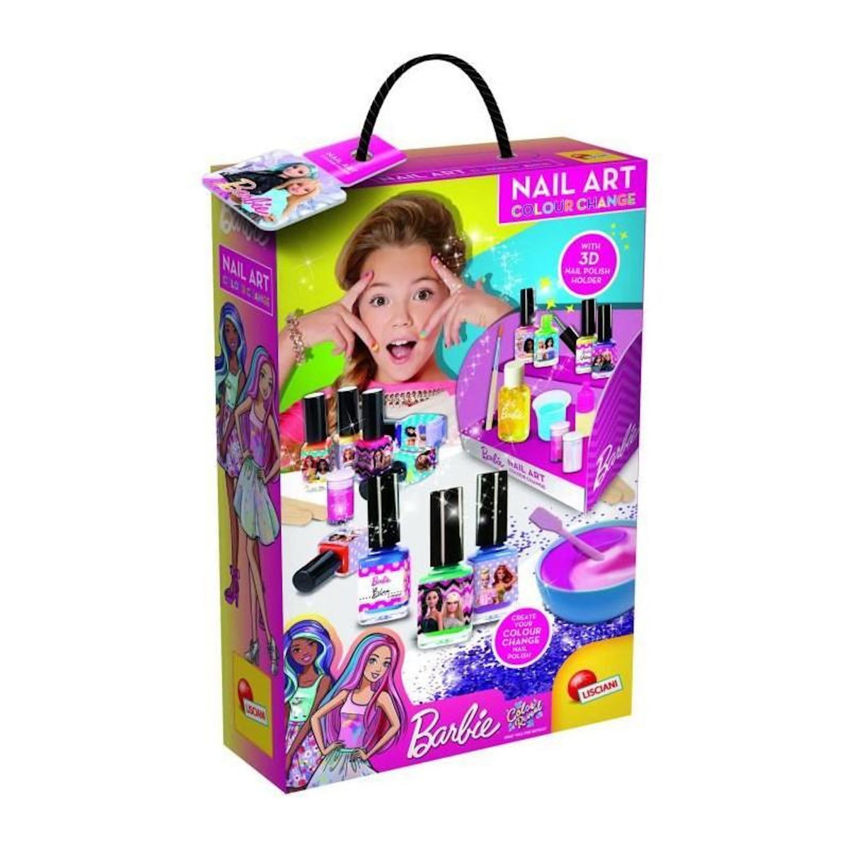 LISCIANI GIOCHI Vernis a ongles a créer qui change de couleur - Barbie nail art color - LISCIANI