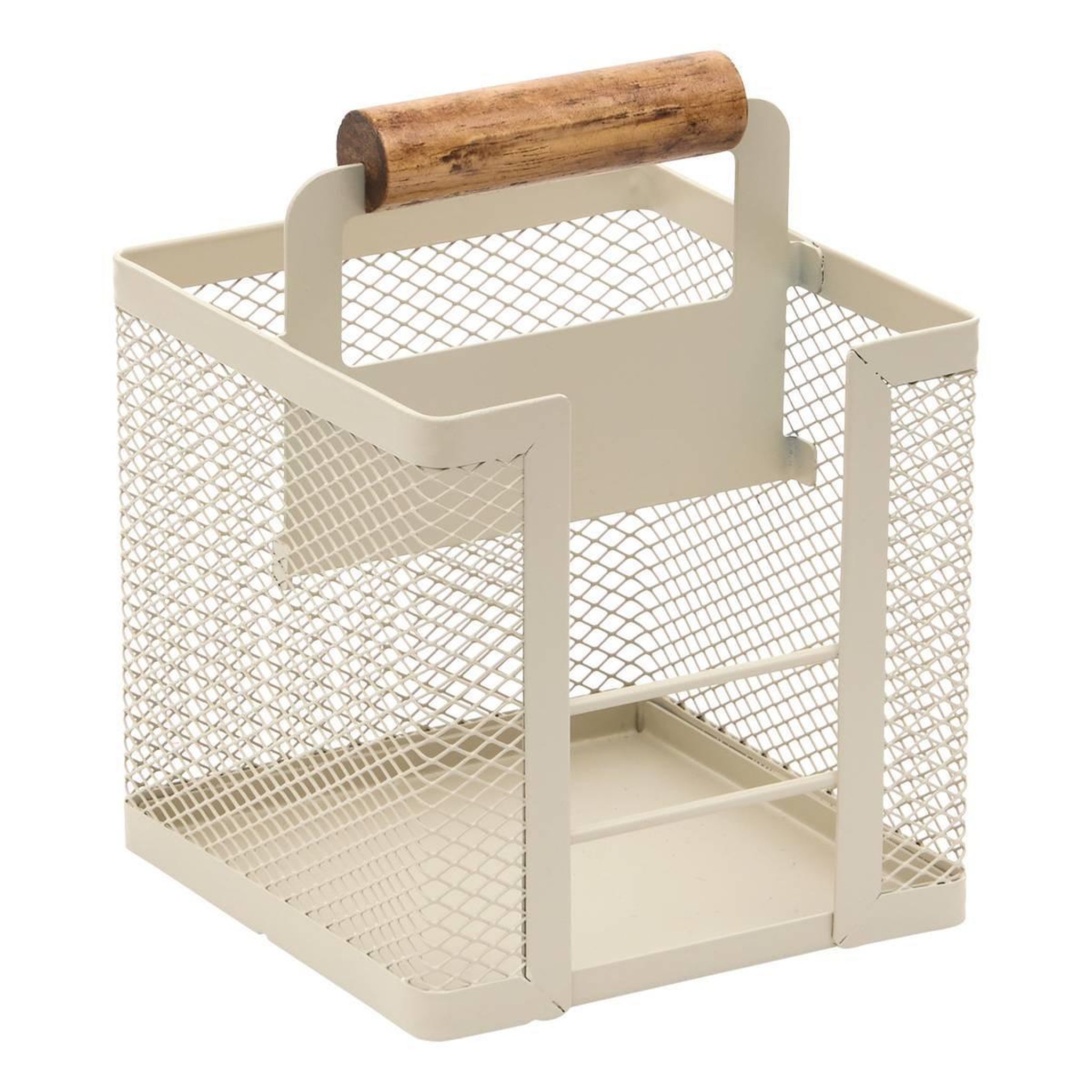 Voir la diapositive 2 : FIVE Pot range-couverts 4 compartiments  telma  23cm argile