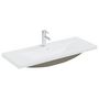 Voir la diapositive 2 : VIDAXL Lavabo encastre avec robinet 101x39x18 cm Ceramique Blanc