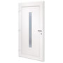 Voir la diapositive 4 : VIDAXL Porte d'entree Blanc 108x200 cm PVC