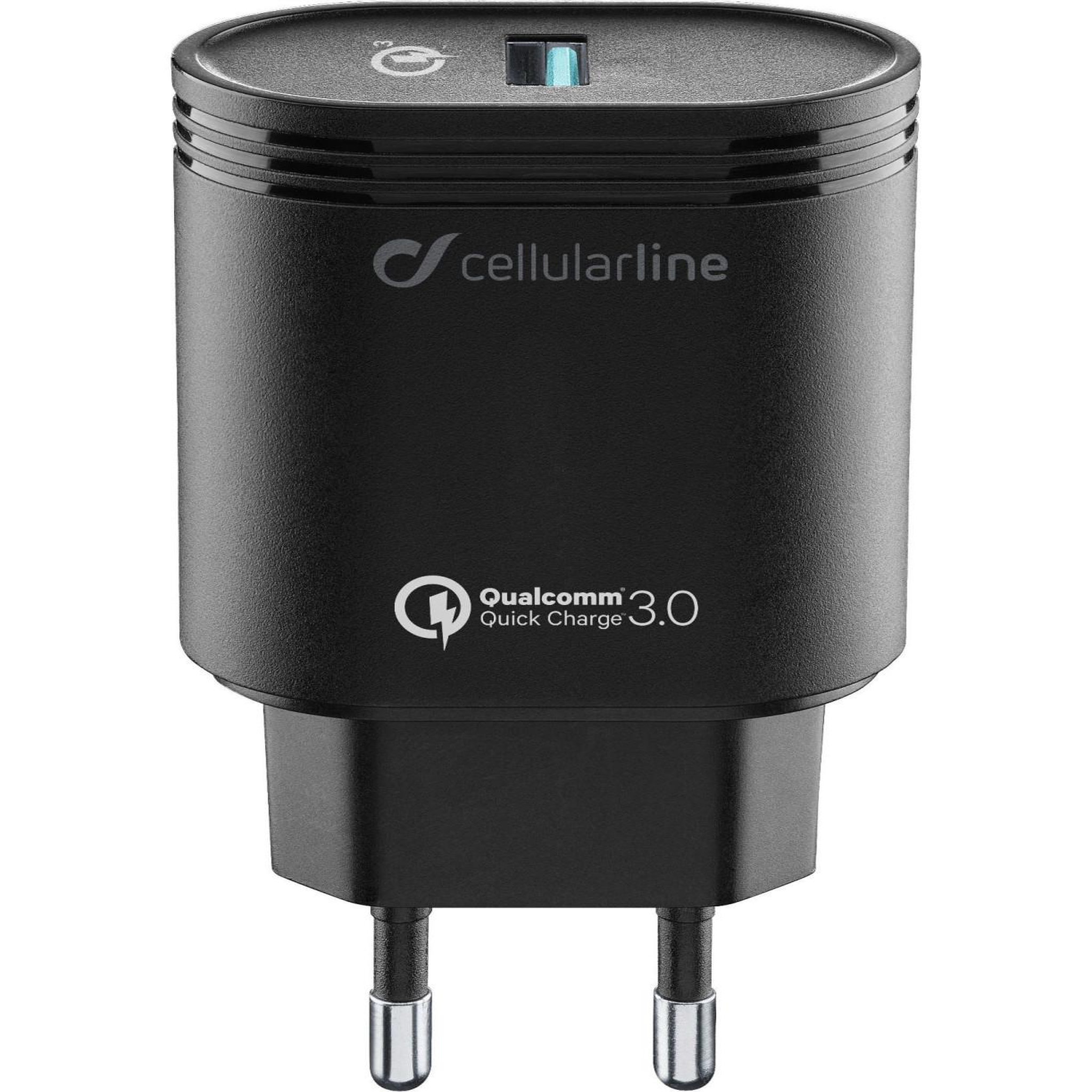Voir la diapositive 2 : CELLULAR LINE Cellularline usb charger 18w - huawei, xiaomi, wiko, asus and other smartphone chargeur adaptatif 18w