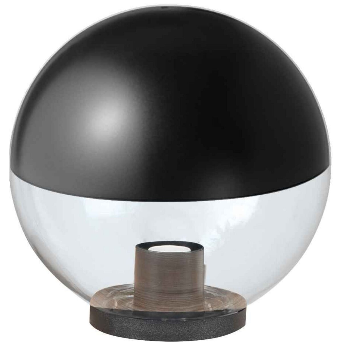VELAMP Sphère d'extérieur en PMMA, 300mm, E27,  demi lune  anti pollution nocturne