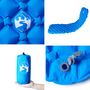 Voir la diapositive 5 : VIDAXL Matelas de camping gonflable 1 personne bleu 190x58x6 cm