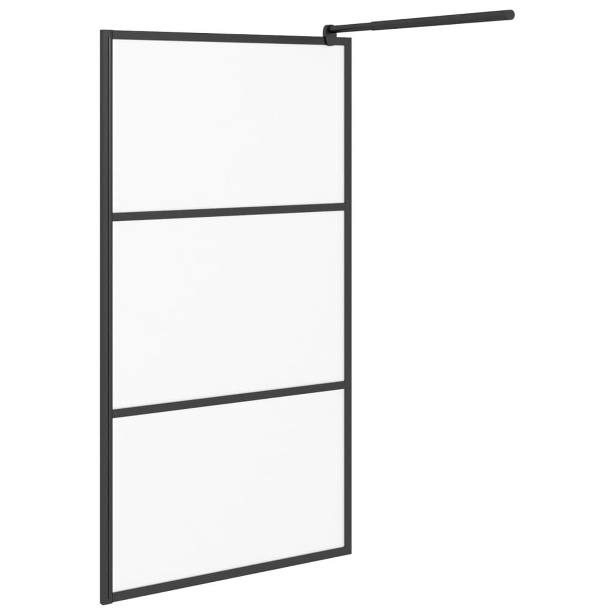Voir la diapositive 4 : VIDAXL Paroi de douche 100x195 cm Verre ESG depoli Noir