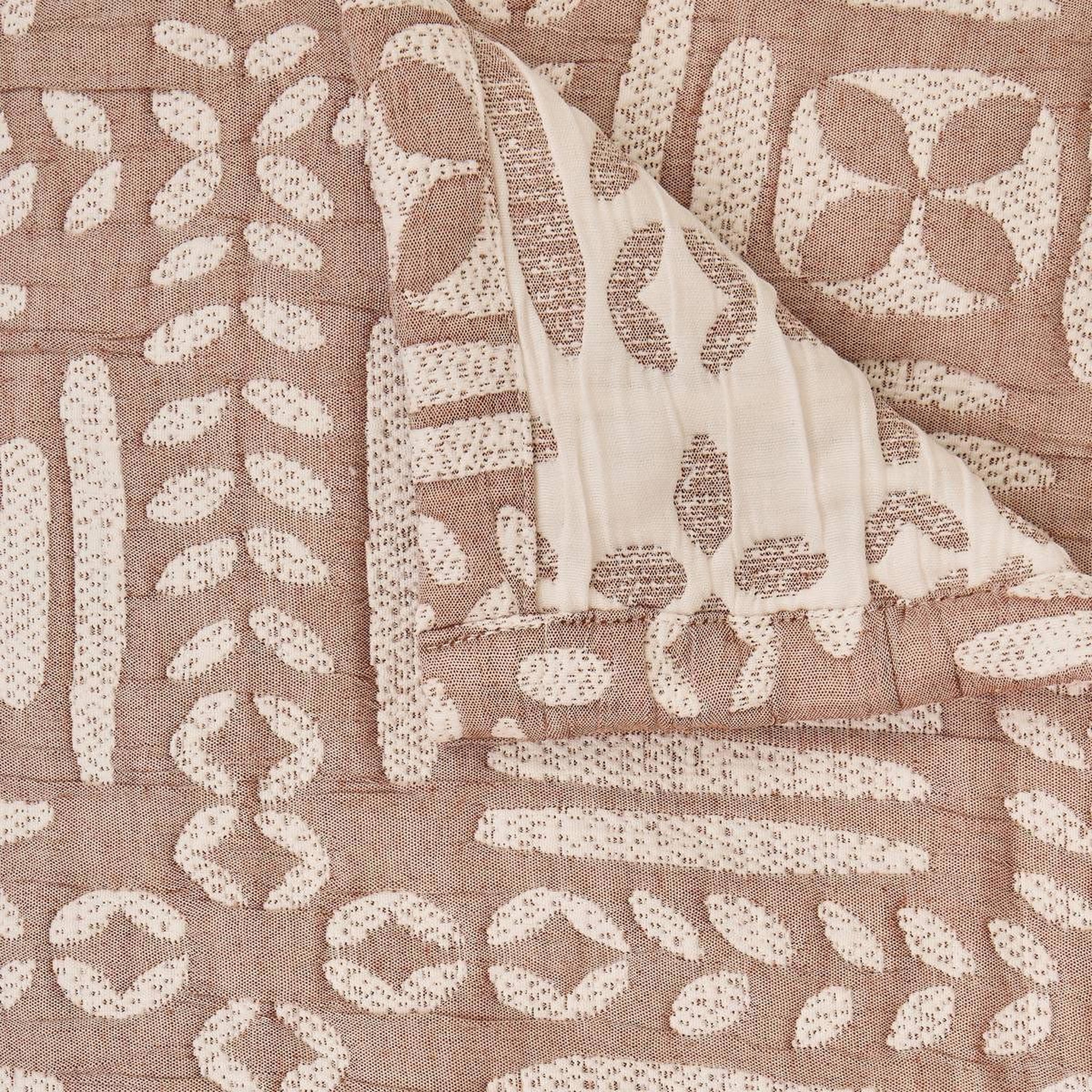 Voir la diapositive 3 : ATMOSPHERA Dessus de lit  nuvia  240x260cm terracotta