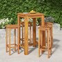 Voir la diapositive 1 : VIDAXL Ensemble de bar de jardin 5 pcs bois d'acacia solide