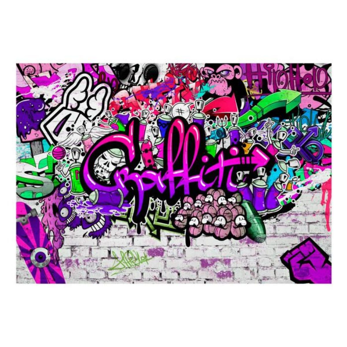 Paris Prix Papier Peint  Purple Graffiti