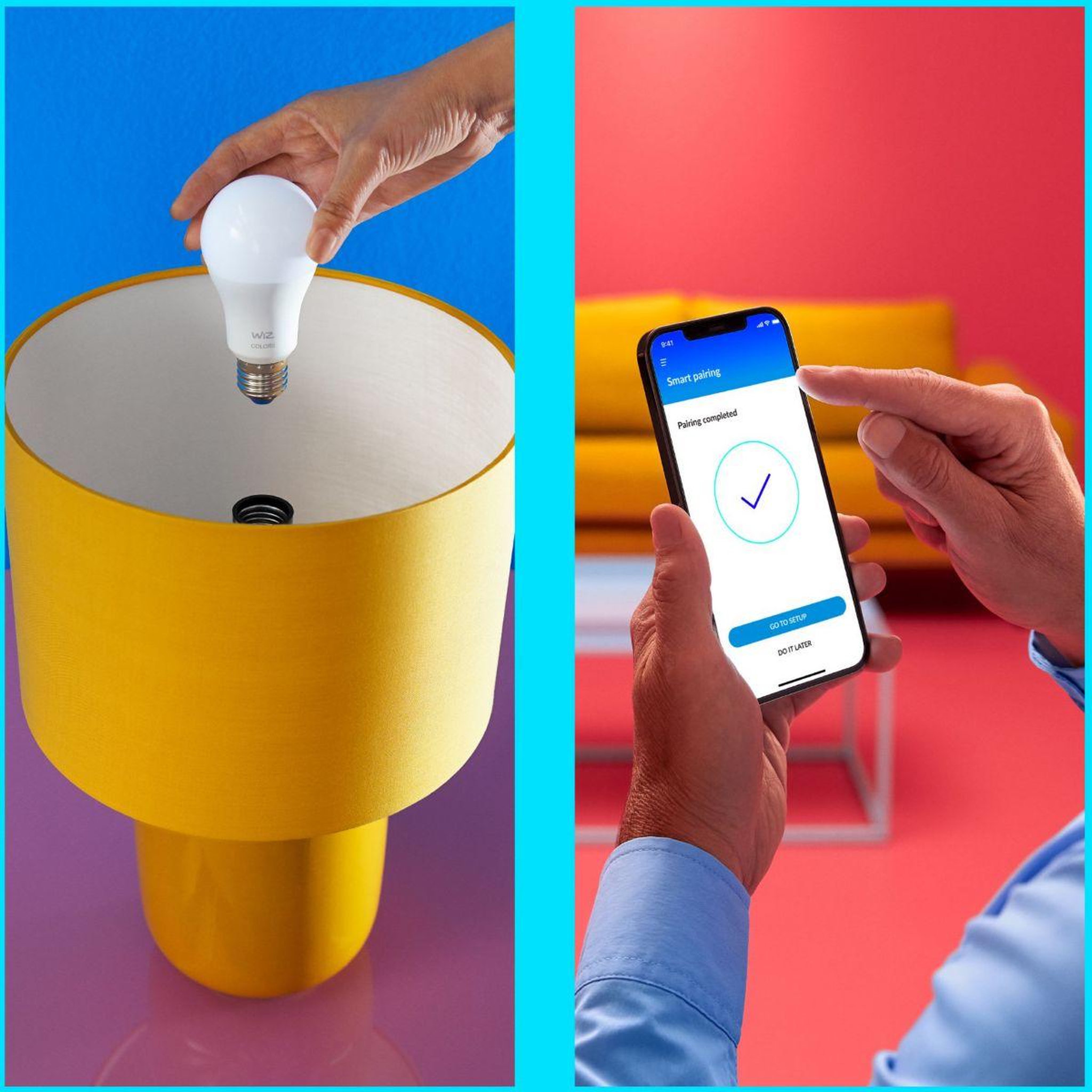 Voir la diapositive 2 : WIZ Ampoule led connectée e27 couleur 60w pack de 3