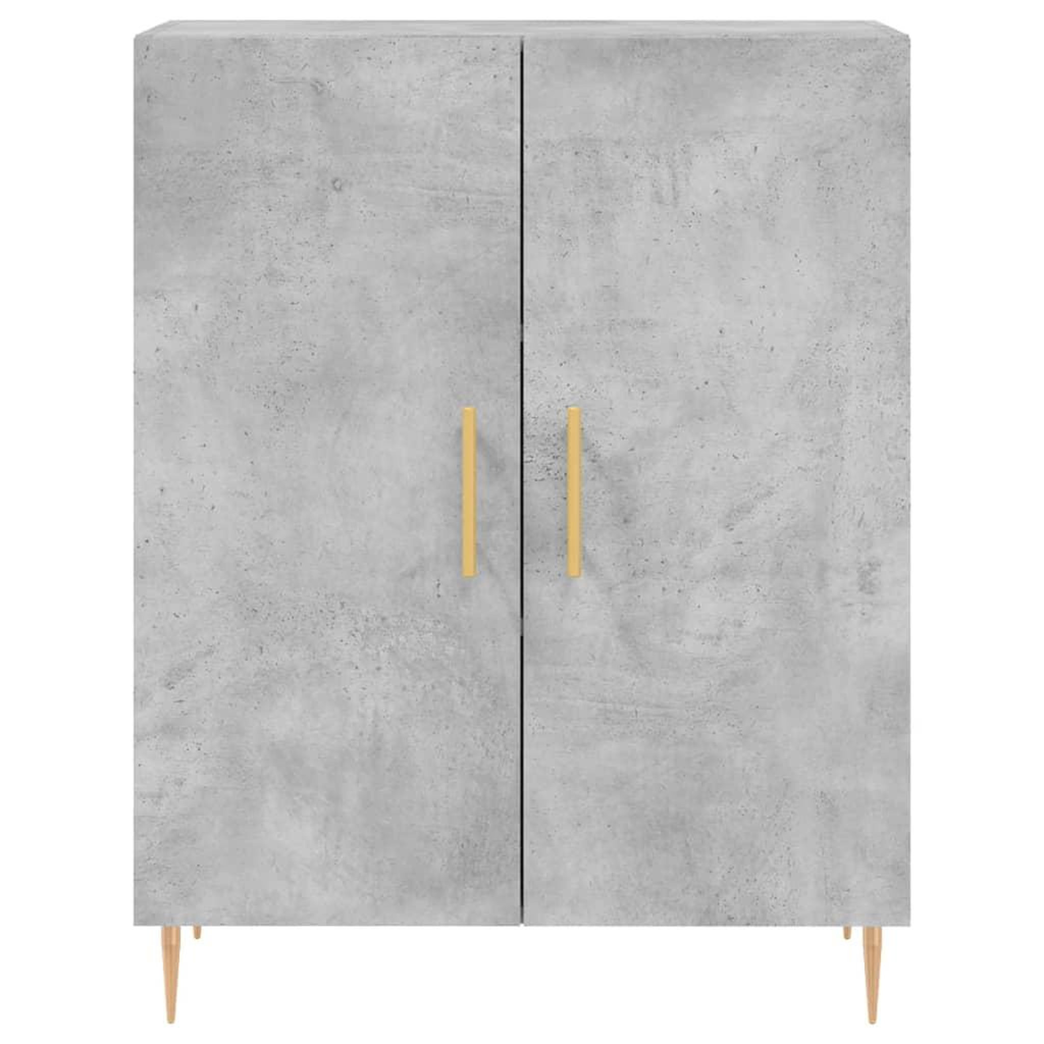 Voir la diapositive 5 : VIDAXL Buffet gris beton 69,5x34x90 cm bois d'ingenierie