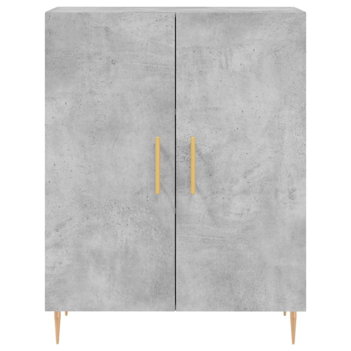 VIDAXL Buffet gris beton 69,5x34x90 cm bois d'ingenierie