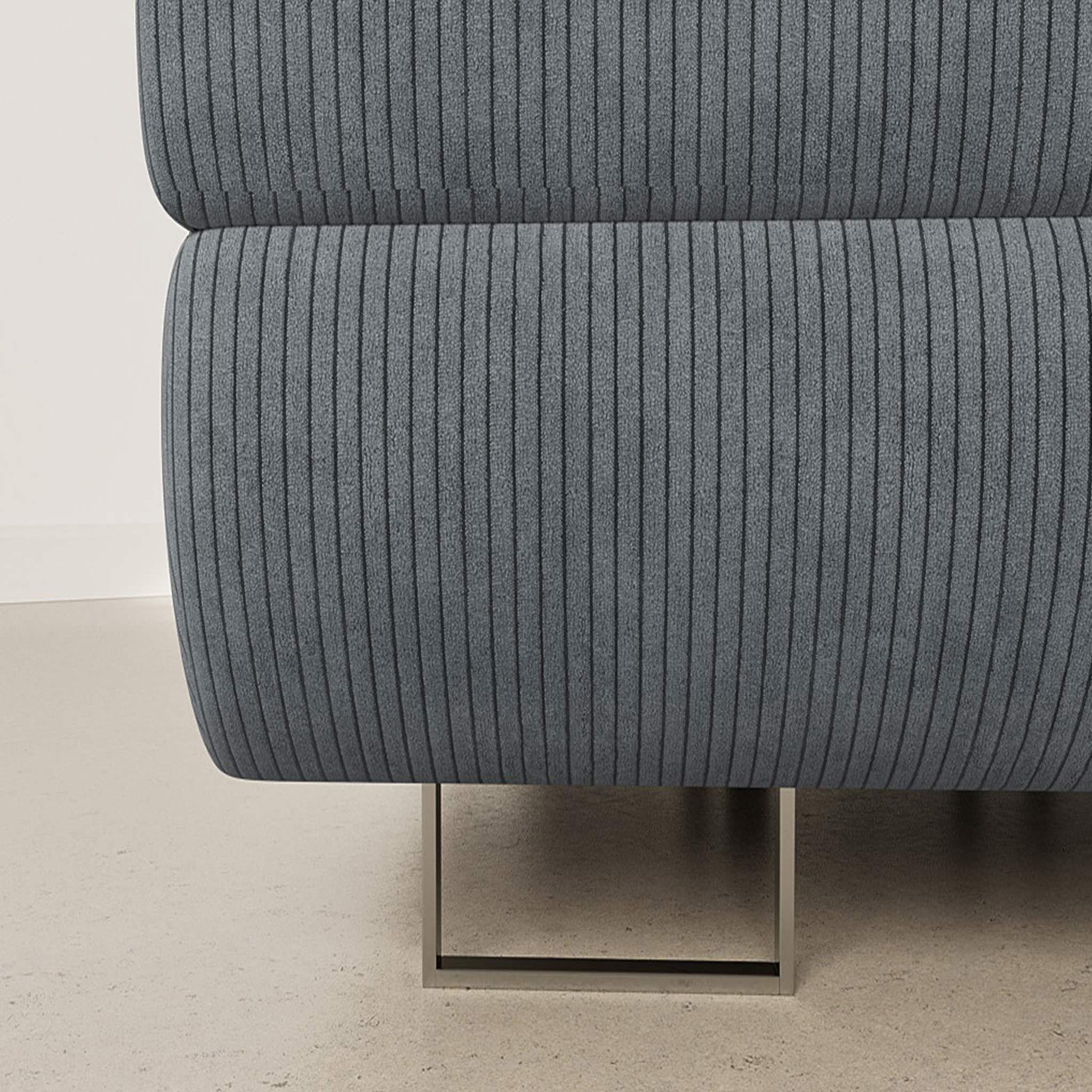 Voir la diapositive 4 : BEST MOBILIER Pablo - canapé d'angle gauche - 6 places - convertible avec coffre et têtières réglables - en velours côtelé