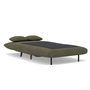 Voir la diapositive 4 : BEST MOBILIER Lumi - banquette convertible clic-clac 1 place en velours côtelé
