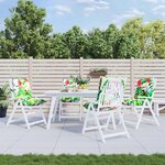 VIDAXL Coussins de chaise a dossier bas lot de 4 multicolore