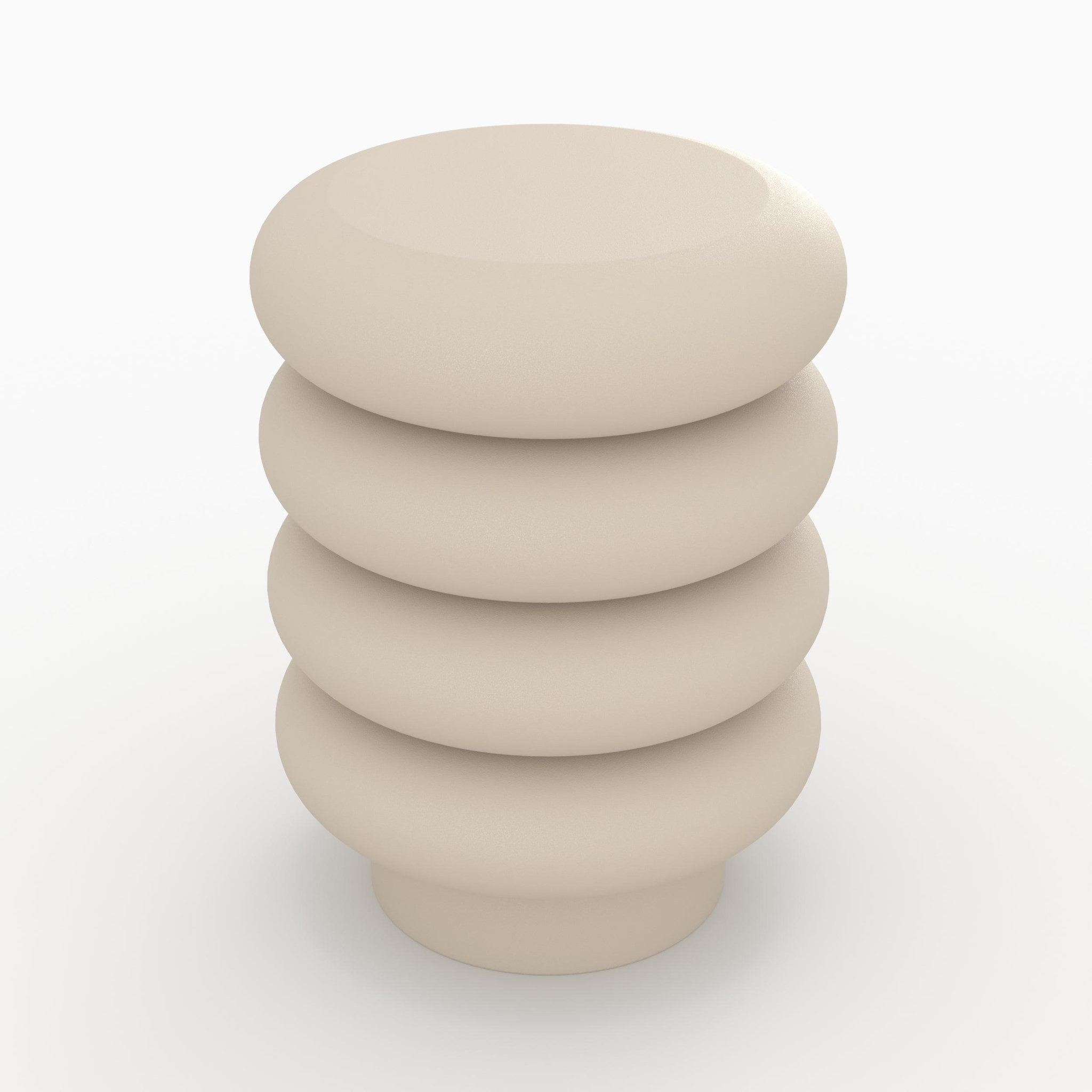 Voir la diapositive 3 : MAISON PAVANE Tabouret rond en métal gris h41 cm-félicie