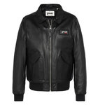 Schott Blouson Cuir Noir Homme Schott LCJET. Coloris disponibles : Noir