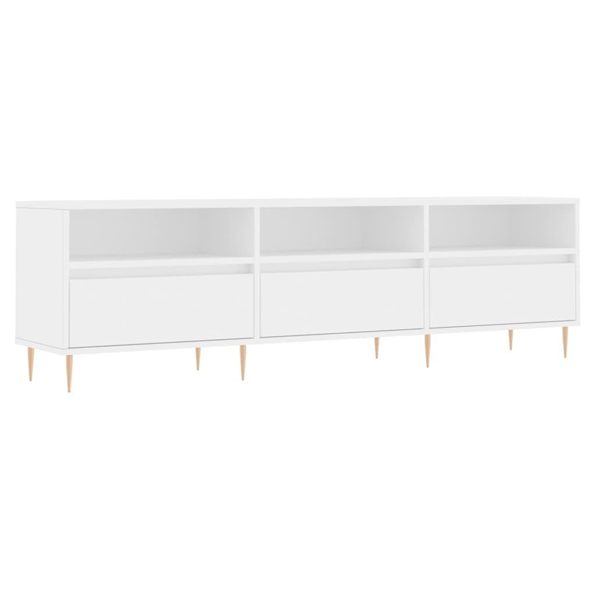 Voir la diapositive 2 : VIDAXL Meuble TV blanc 150x30x44,5 cm bois d'ingenierie