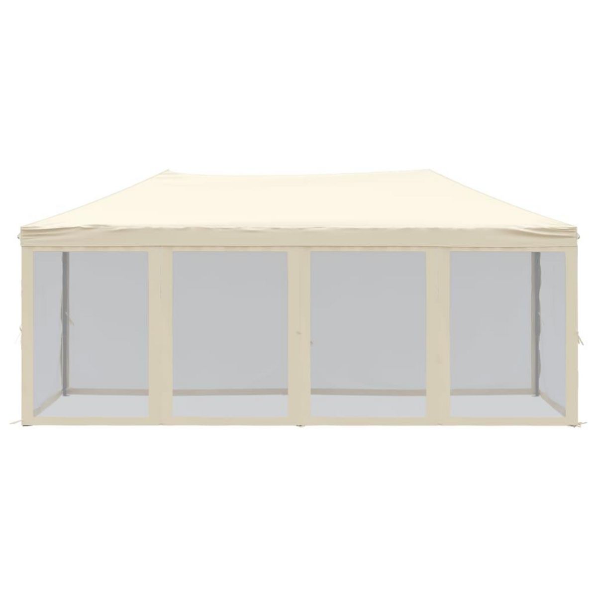 VIDAXL Tente de reception pliable avec parois Creme 3x6 m
