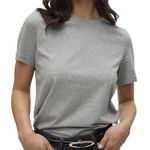 Vero Moda T shirt  Femme Vero Moda Paulina. Coloris disponibles : Gris