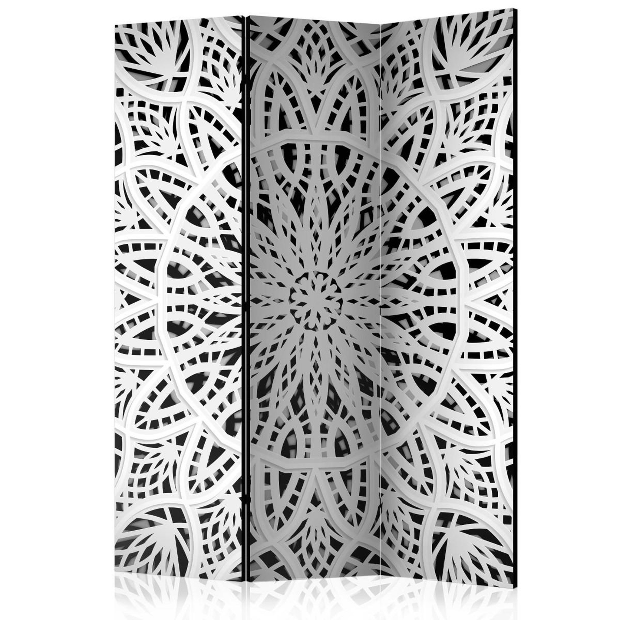 Paris Prix Paravent 3 volets  white mandala  135x172cm