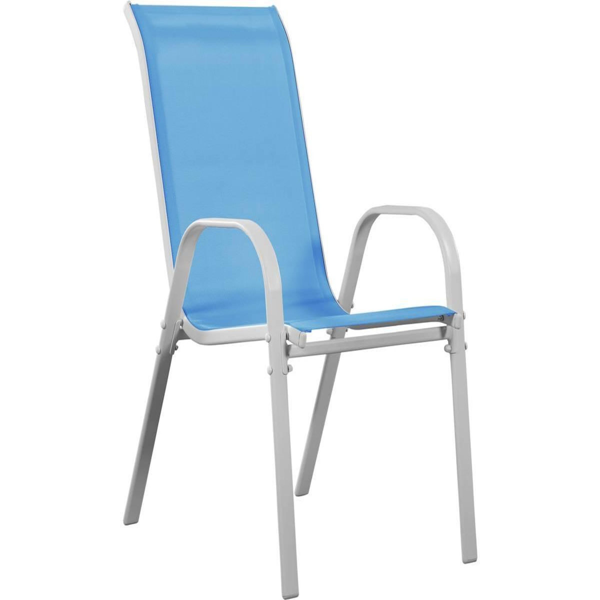 Habitat et Jardin Fauteuil jardin Textilène  Cordoba  - Phoenix - Bleu - Lot de 4