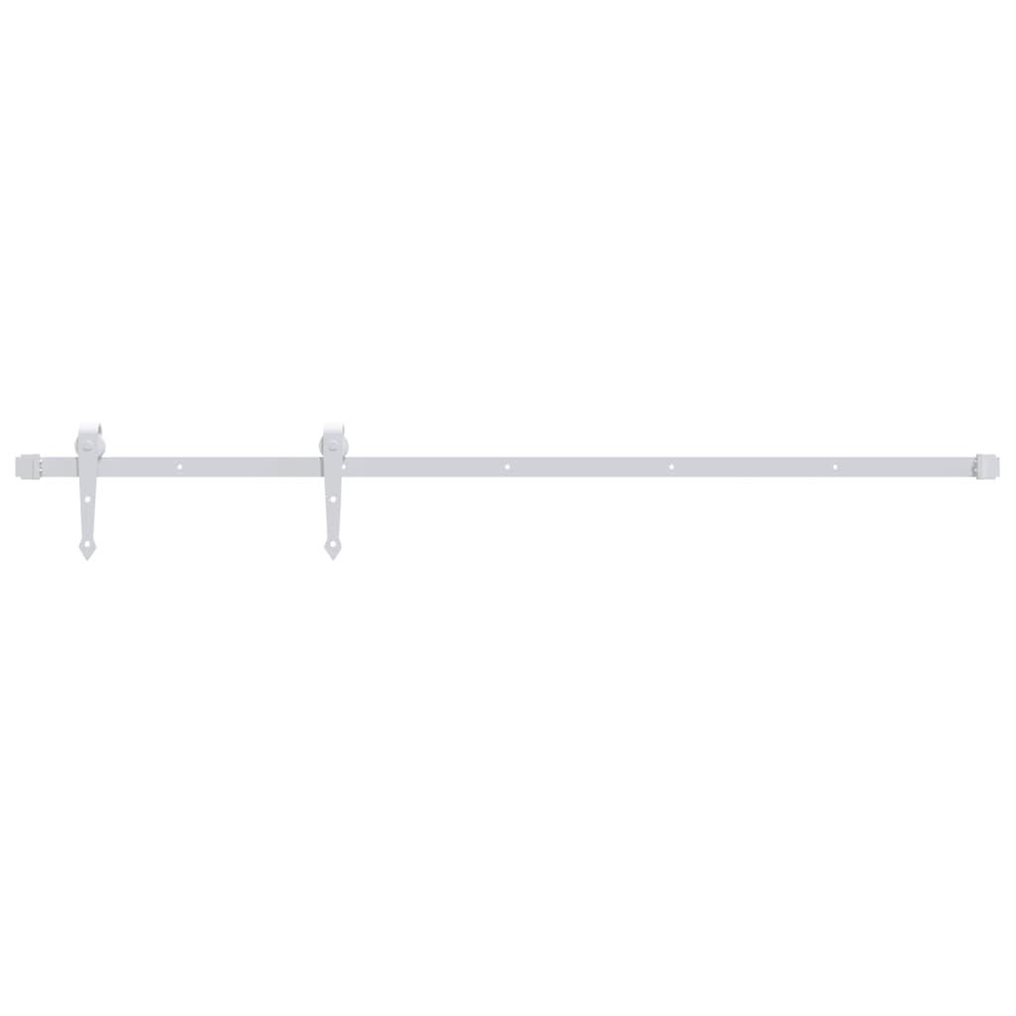 Voir la diapositive 2 : VIDAXL Kit de quincaillerie de porte coulissante 200 cm Acier Blanc