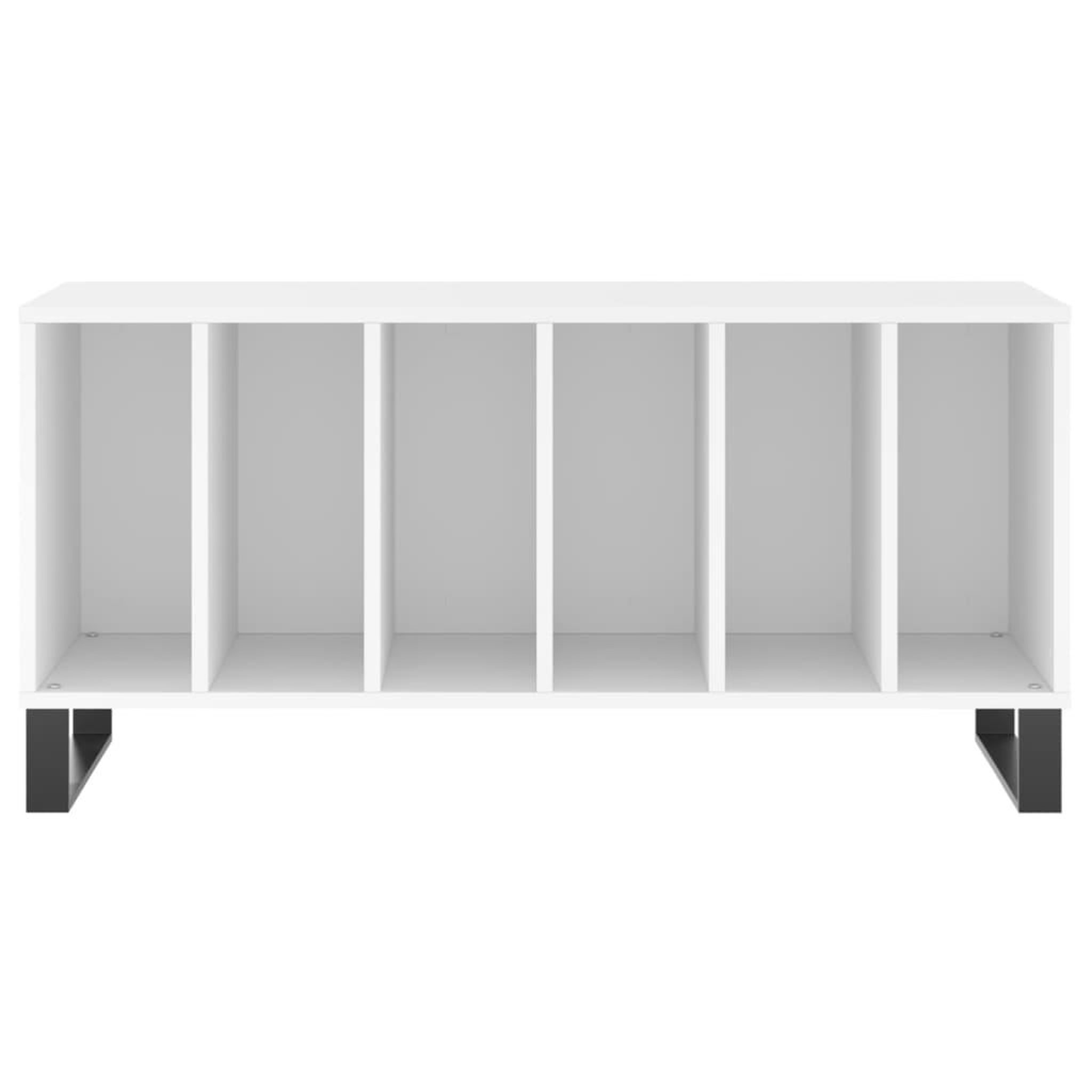 Voir la diapositive 4 : VIDAXL Armoire a disques blanc 100x38x48 cm bois d'ingenierie